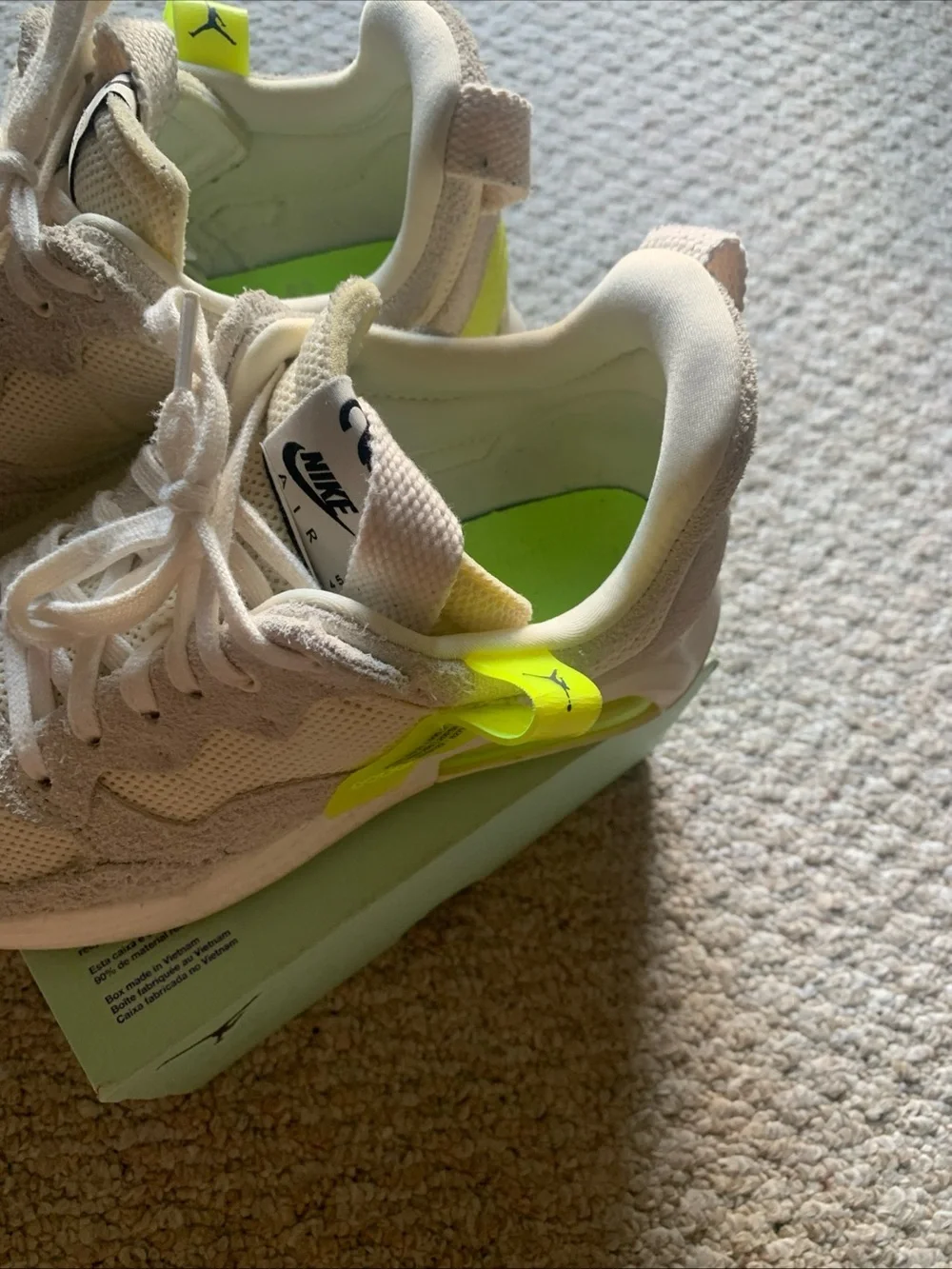 Nike Jordan Ma2 white volt casual suede sneakers basketball